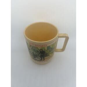 Vintage STAR WARS Return of the Jedi 1983 DEKA Plastic Cup Mug * Vader Yoda Luke